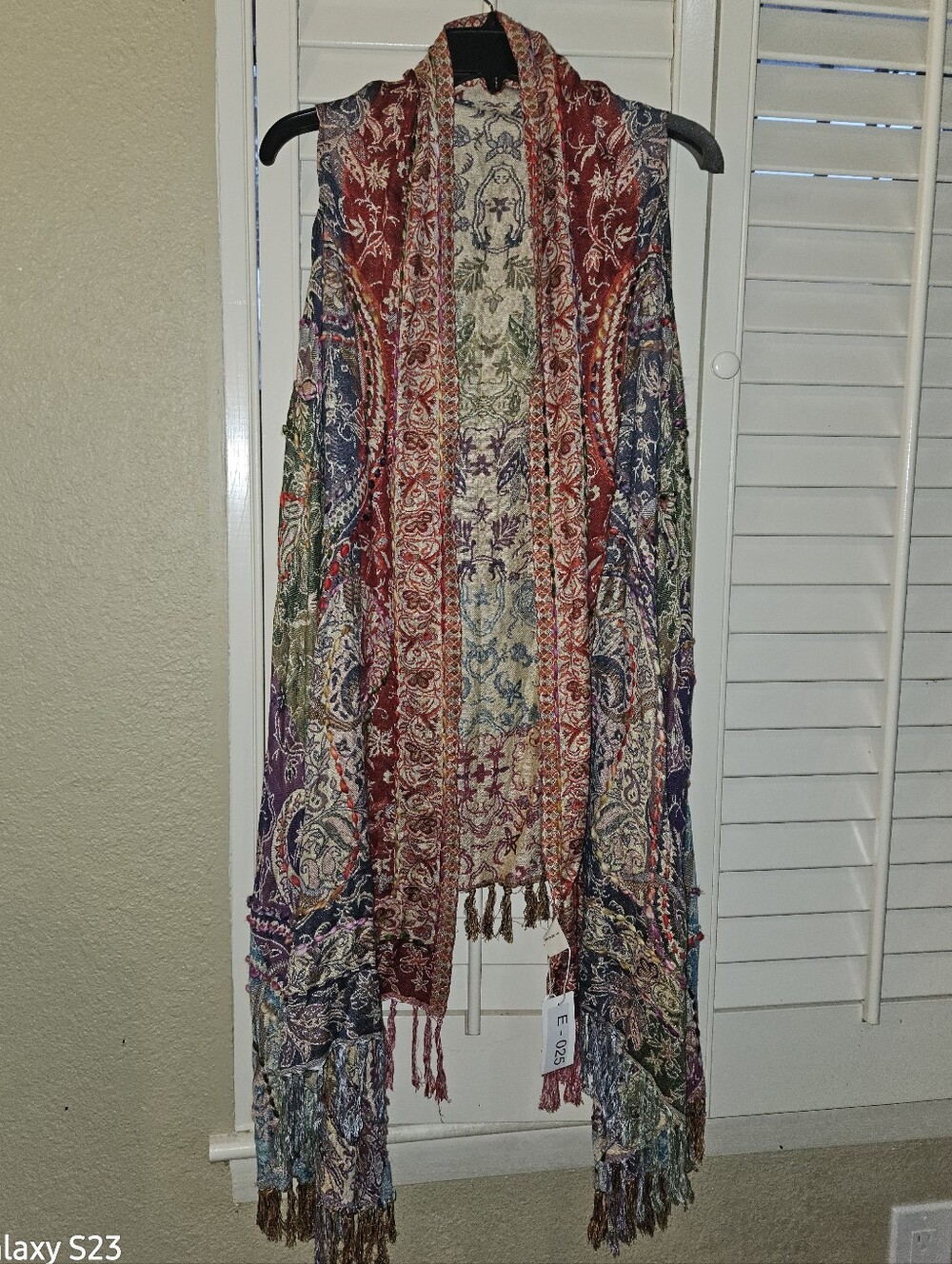 Raj Embroidered Kimono Duster